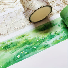 Scene Base Collection – Floor, Grass & Road Washi Tape Scene Base Washi Tape 4cm × 200cm – Floor & Grass | Shroomi