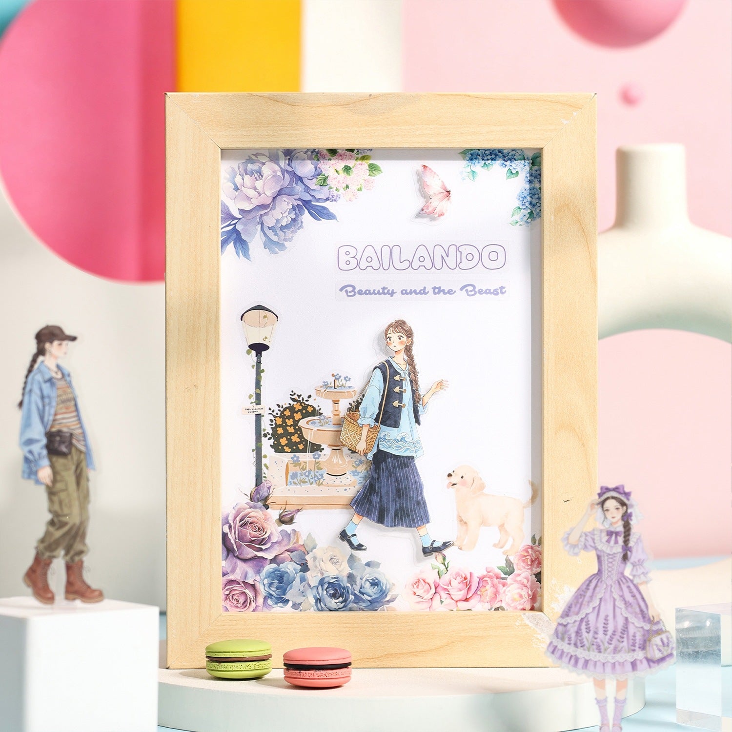 Idol Boys and Girls character sticker book with fashionable illustrated boys and girls - image 3