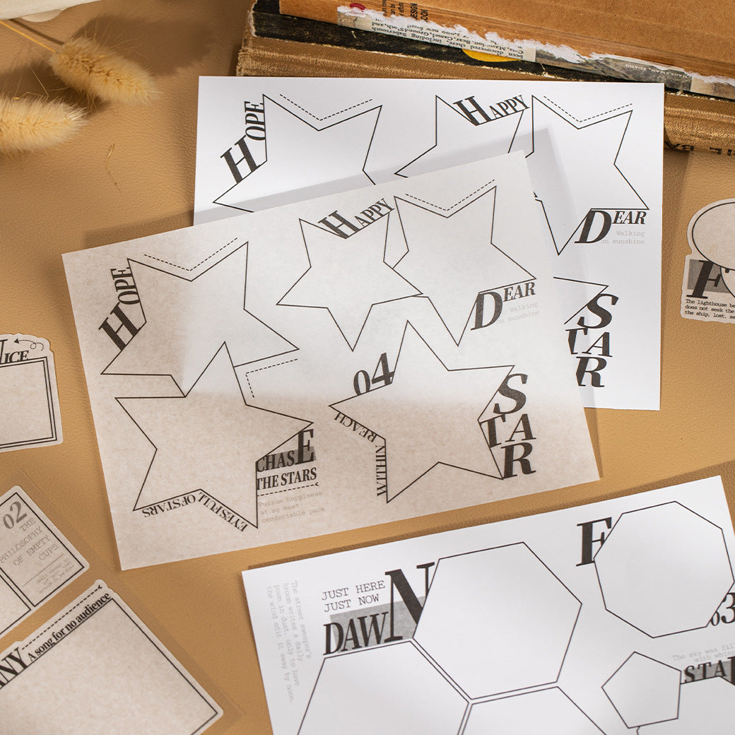 Geometric frame storyboard stickers with blank panels, photo-frame layouts, and clean collage frames - image 3