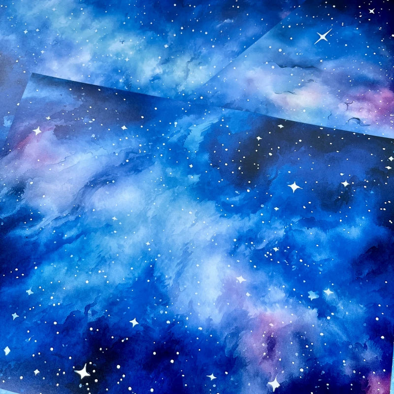ヴィンテージコズミック星空流星ジャンクジャーナルペーパー - スクラップブッキングと写真撮影用の宇宙背景紙