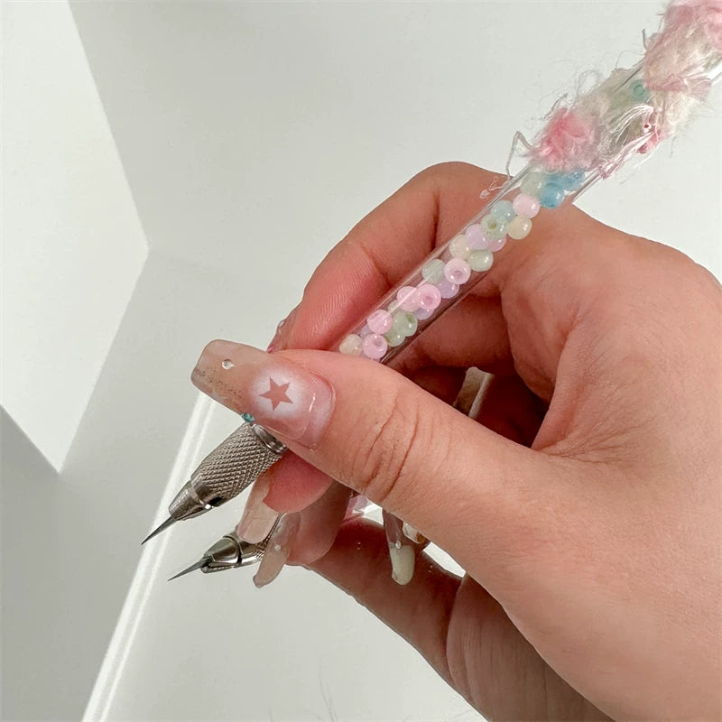 Peach Oolong Lily Wreath Bell Decorative Craft Knife
