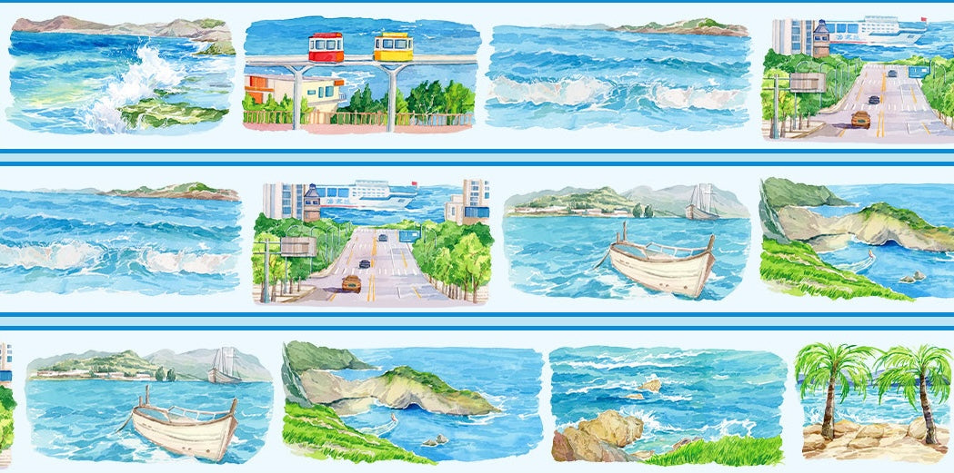Summer Scene-Building Decorative Tape Collection