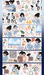 Once Upon a Campus PET Tape Once Upon a Campus Tape – School Life Decorative Tape with Students & Campus Elements for Journaling, Scrapbooking & DIY Crafts