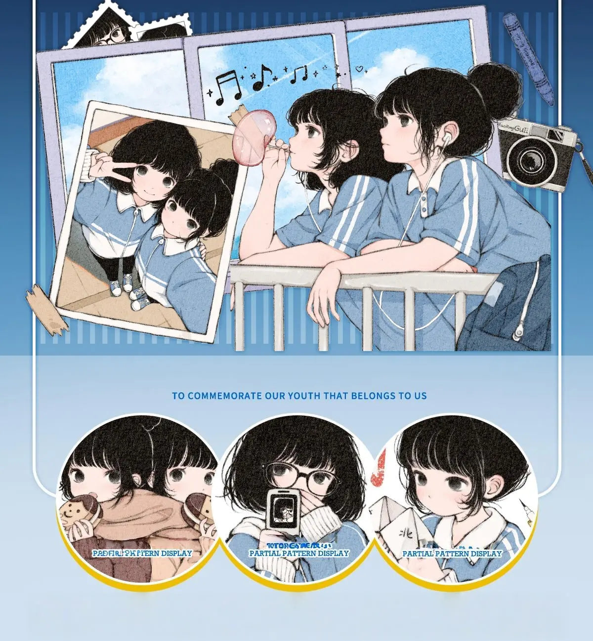 Once Upon a Campus PET Tape Once Upon a Campus Tape – School Life Decorative Tape with Students & Campus Elements for Journaling, Scrapbooking & DIY Crafts