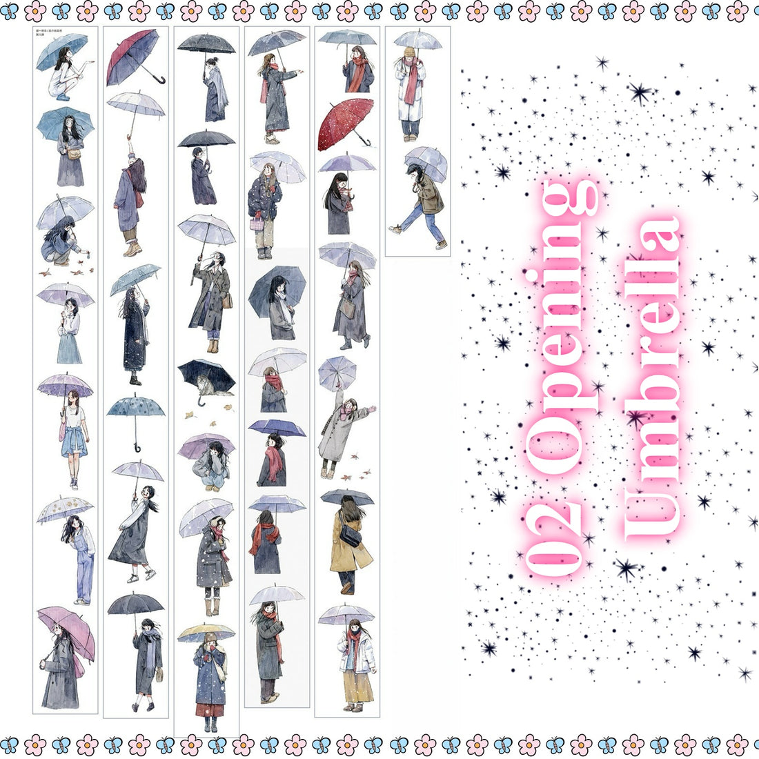 Die-cut Girl's Daily - 4 Styles