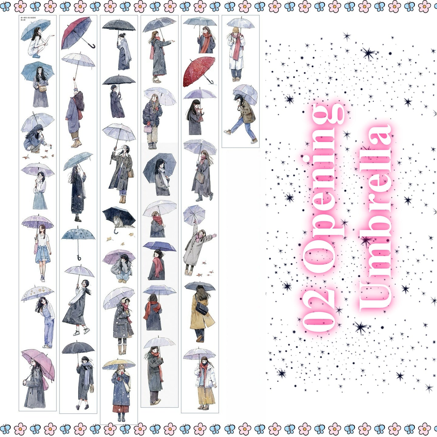 Die-cut Girl's Daily - 4 Styles