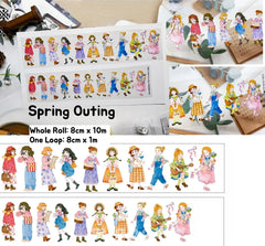 People & Animals PET Tape Collection People & Animals PET Tape by XINTIAN | Characters for Journaling