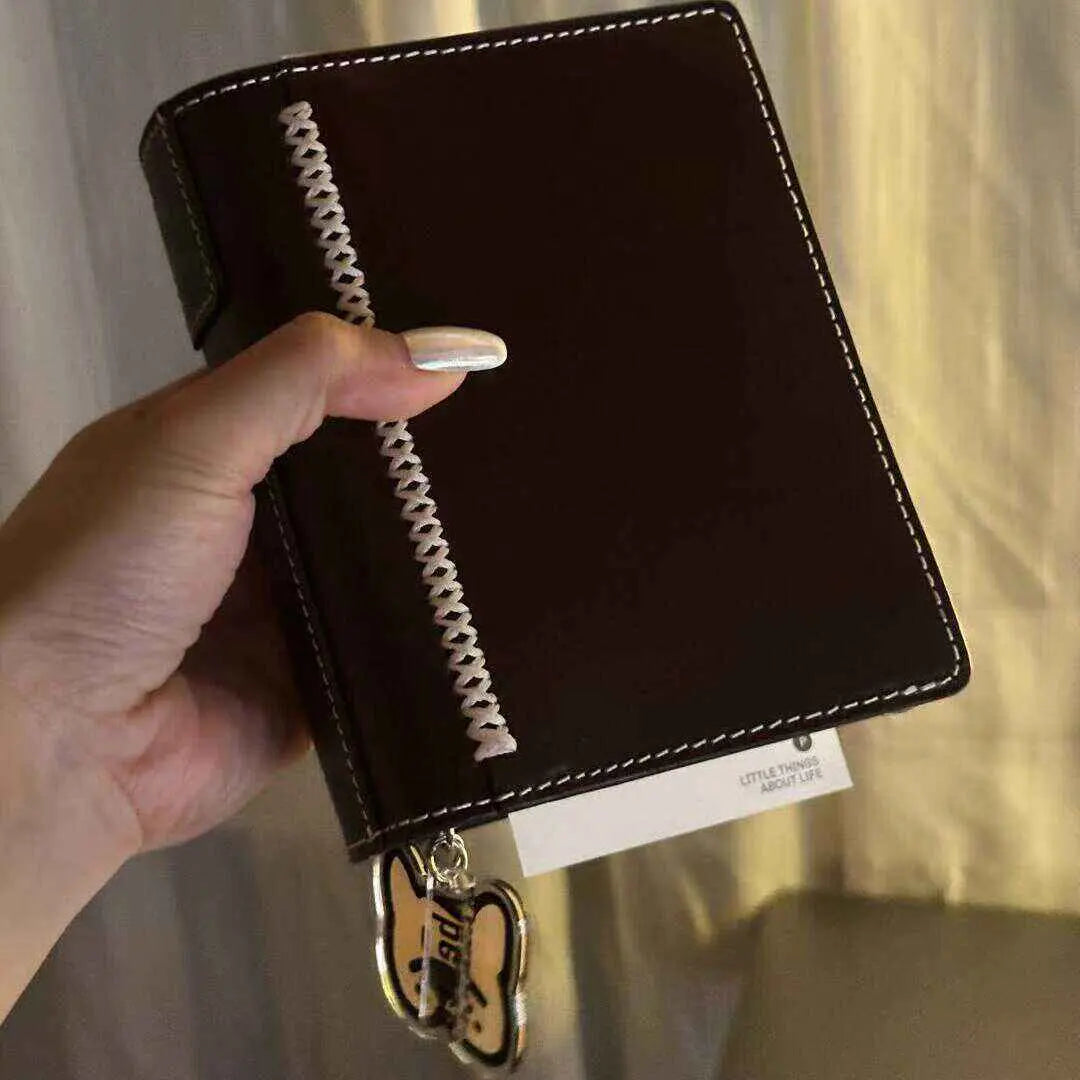 Premium A7 Leather Ring Binder Journal - Refillable Planner - Shroomi