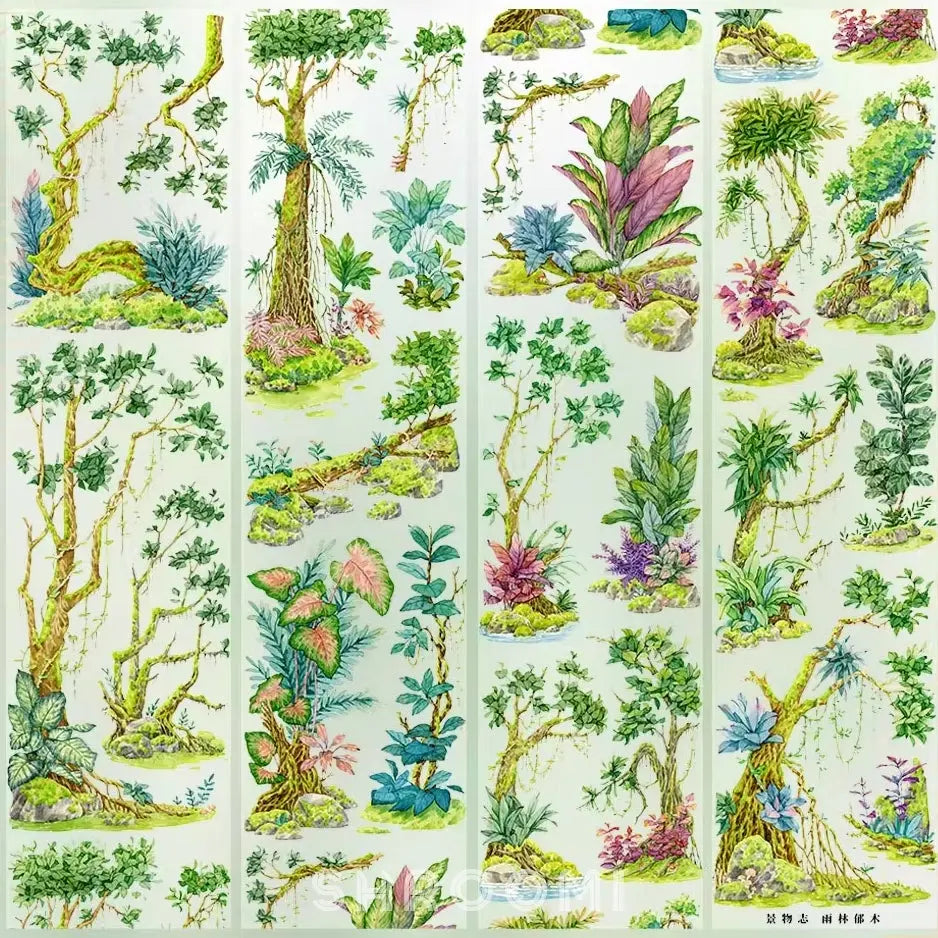 Rainforest Greens PET Tape JINGWUZHI