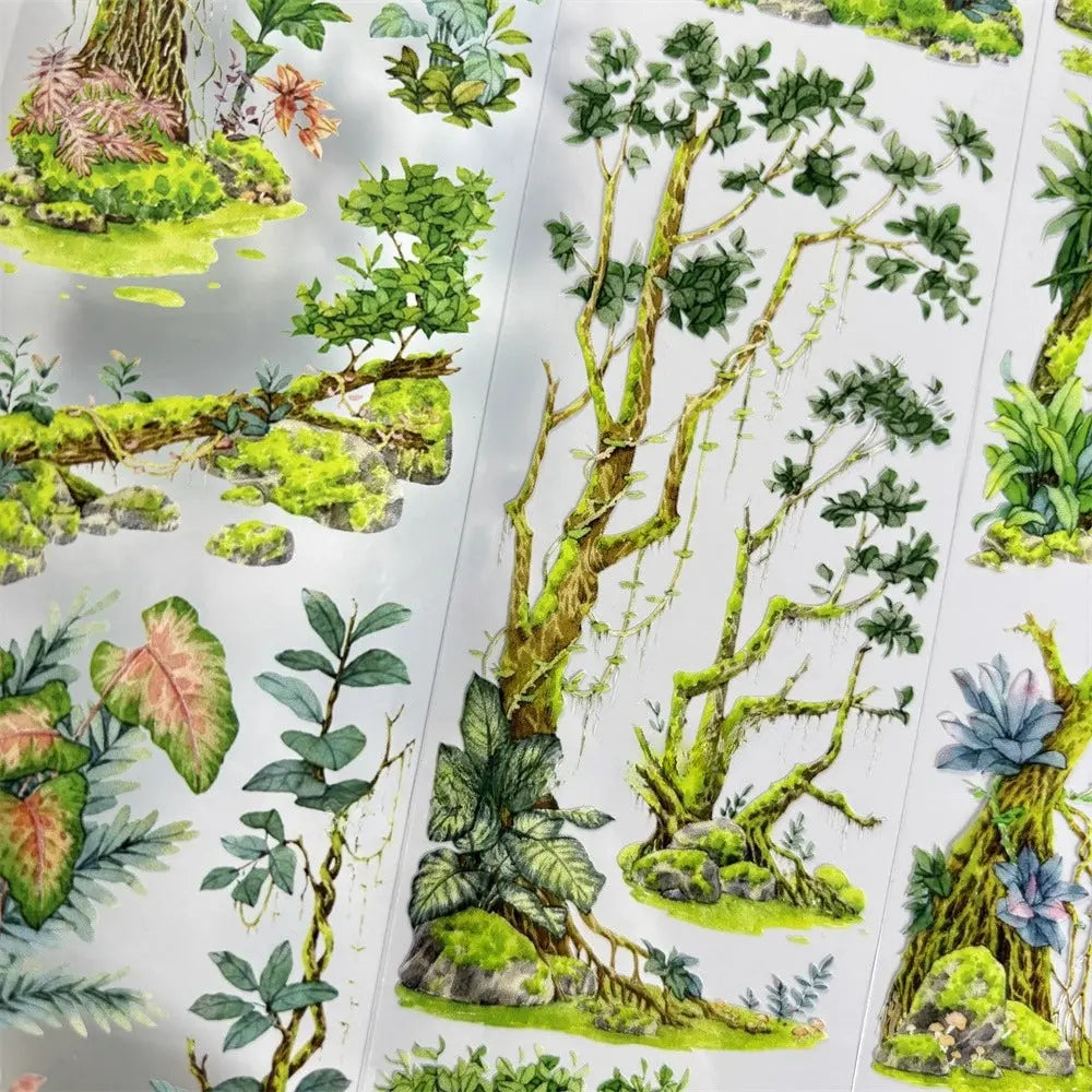 Rainforest Greens PET Tape JINGWUZHI