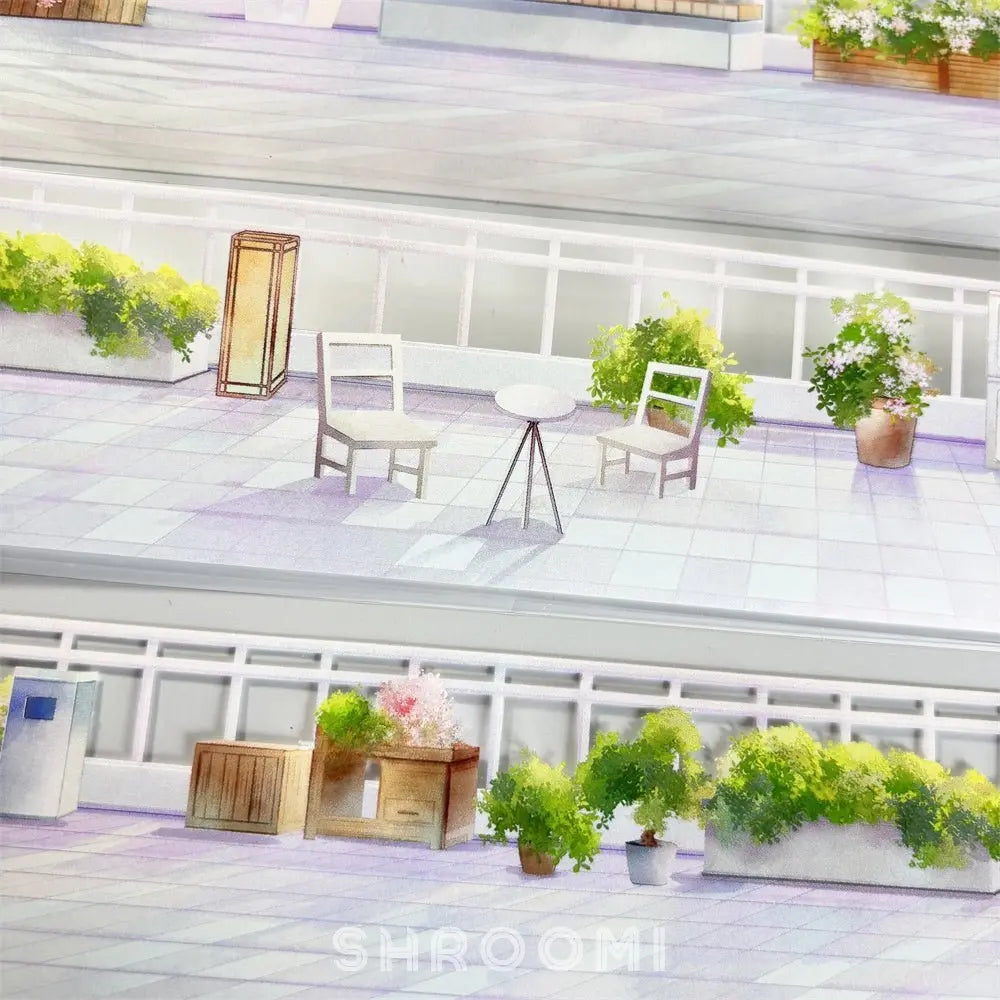 Rooftop Retreat PET Tape Rooftop Retreat PET Tape | Urban Scenery for Journaling