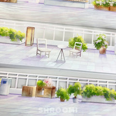 Rooftop Retreat PET Tape Rooftop Retreat PET Tape | Urban Scenery for Journaling