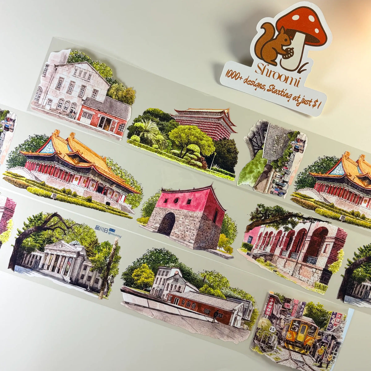 Round Island Tour PET Tape Round Island Tour PET Tape – Scenic Taiwan Landscapes for Journaling