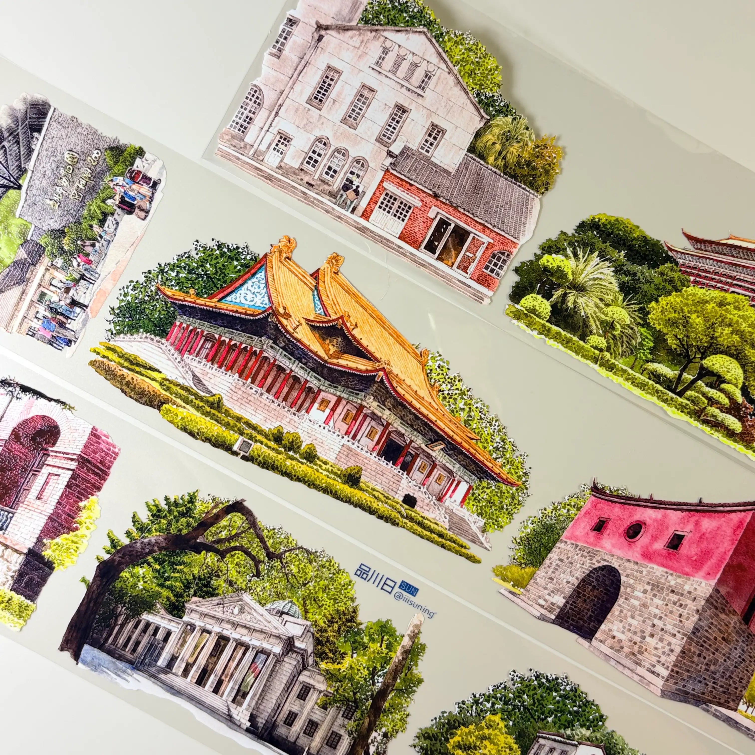 Round Island Tour PET Tape Round Island Tour PET Tape – Scenic Taiwan Landscapes for Journaling