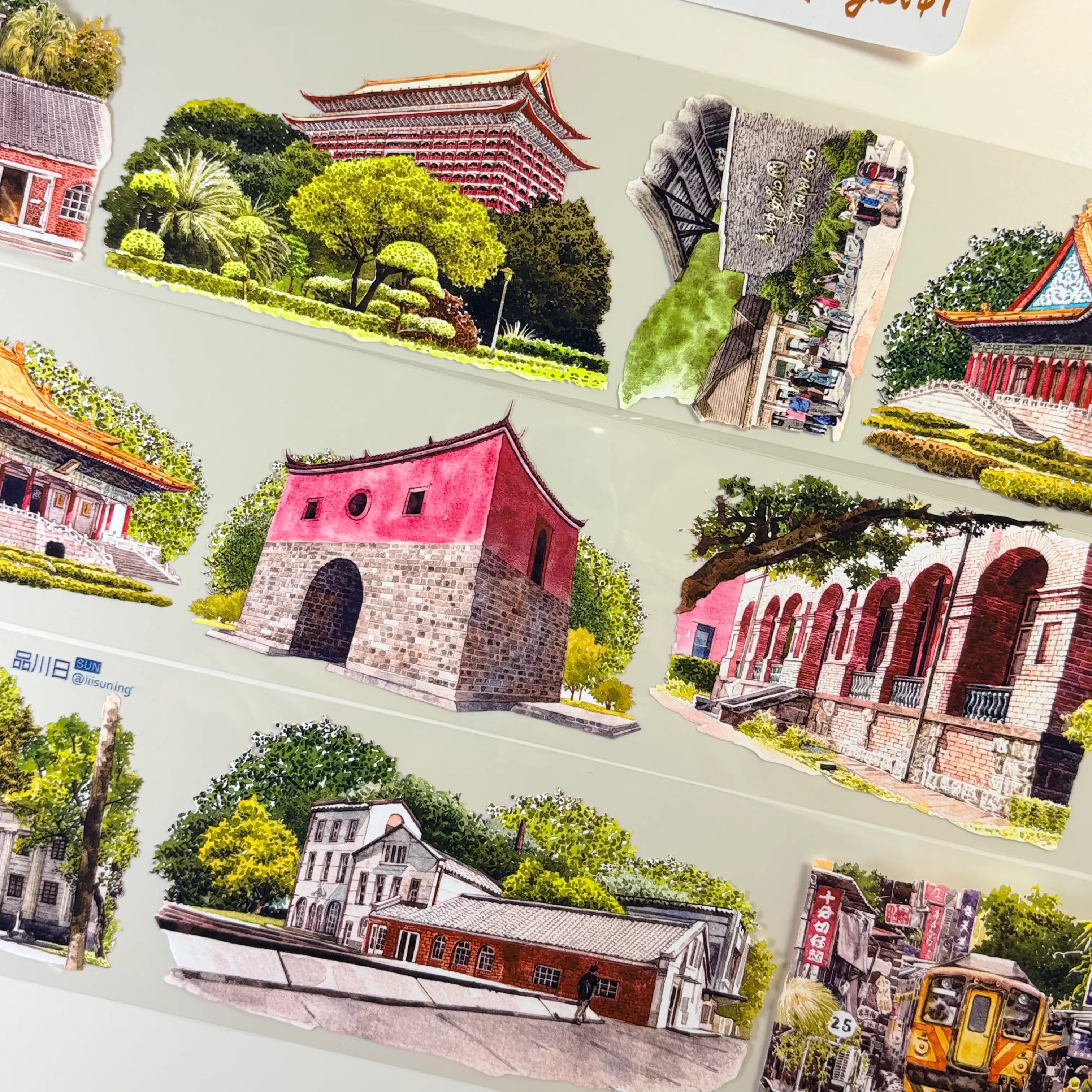 Round Island Tour PET Tape Round Island Tour PET Tape – Scenic Taiwan Landscapes for Journaling