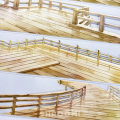 Scenic Overlook Deck PET Tape Scenic Overlook Deck PET Tape | Chinese Terrace Scenery Sticker