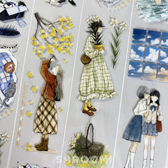 Seasons of Her Days PET Tape Seasons of Her Days PET Tape | Autumn Character Stickers