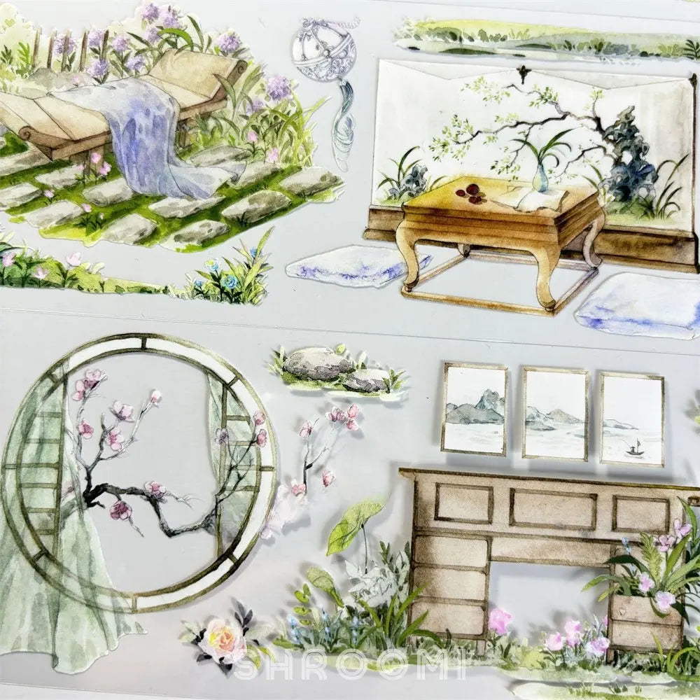 Serene Summer Pavilion PET Tape - Shroomi