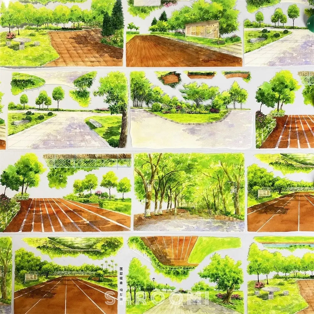 Shaded Campus PET Tape JINGWUZHI