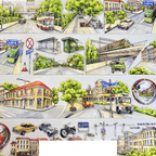 Shanghai Street View PET Tape - Shroomi