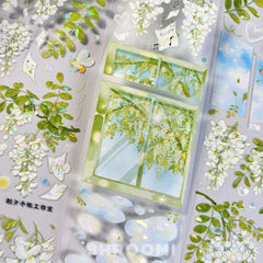 Shimmering Canopy PET Tape Shimmering Canopy Shell Gloss PET Tape | Dreamy Window Scenery