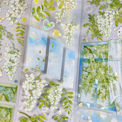 Shimmering Canopy PET Tape Shimmering Canopy Shell Gloss PET Tape | Dreamy Window Scenery