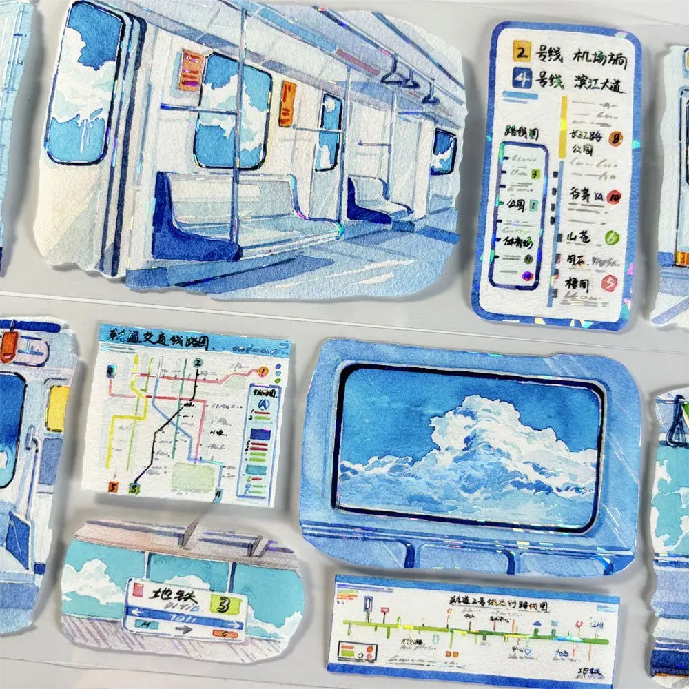 Skyline Transit PET Tape Skyline Transit PET Tape | Iridescent Subway & Train Scenery