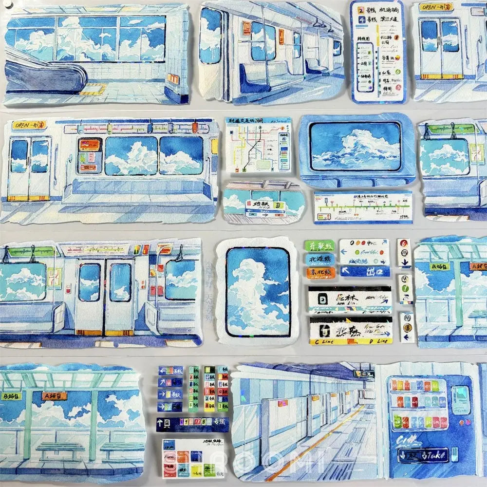 Skyline Transit PET Tape Skyline Transit PET Tape | Iridescent Subway & Train Scenery