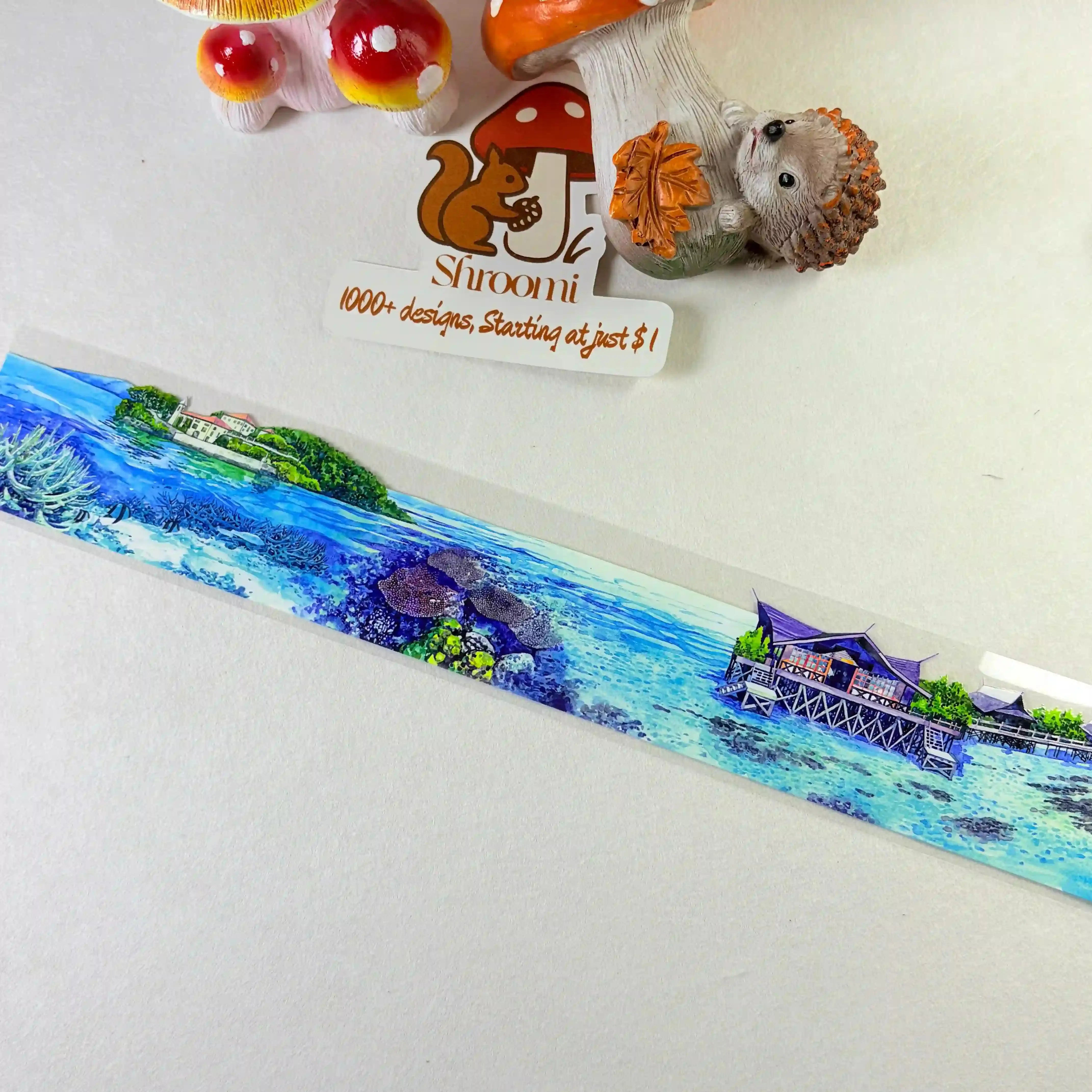 Snorkeling Time Ocean Scene PET Tape Snorkeling Time Ocean PET Tape | Underwater & Sea Life Scenery
