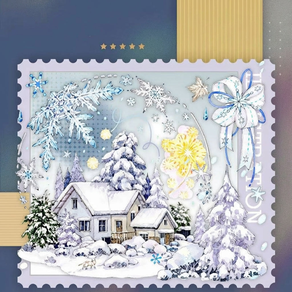 Snowy Mountain Town PET Tape Snowy Mountain Town PET Tape | Journaling & Collage