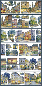 Old Town Night Streets PET Tape - Whole Roll Old Town Night Streets PET Tape | Shroomi