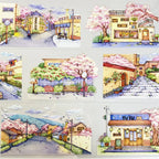 Spring Blossom Street View PET Tape - Shroomi