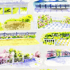 Spring Serenity Balcony PET Tape - Shroomi