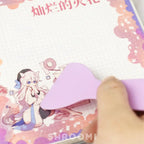 Handy plastic spatula tool designed to flatten stickers smoothly, ensuring a perfect, edge-free application.