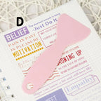 Handy plastic spatula designed for flattening stickers, ensuring a smooth, edge-free application on any surface.