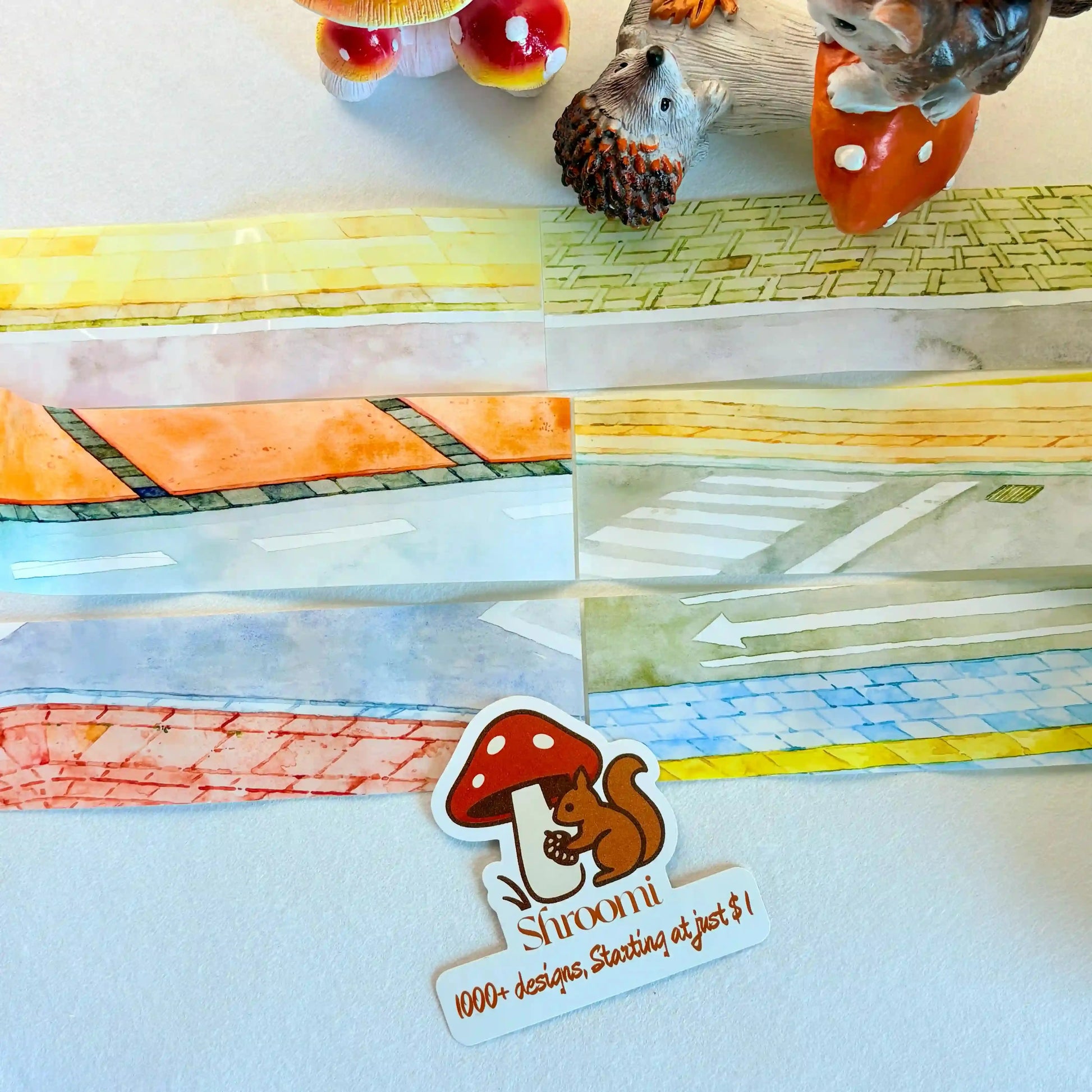 Street PET Tape Street & Pavement PET Tape | Road Scenery for Scene Making