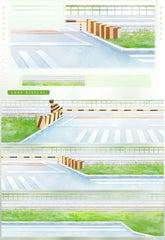 Street & Road Collection Vol.1 - 9 Styles Street & Road Collection Vol.1 – PET Tape Set for Journaling & Scene Making | Shroomi