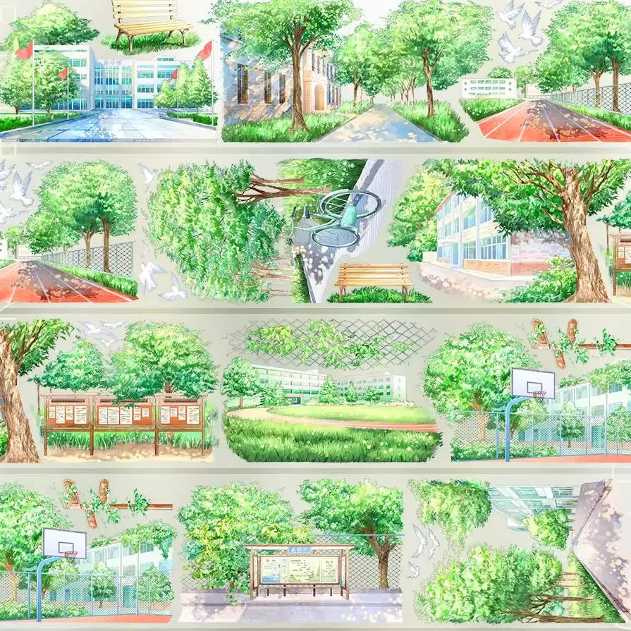 Sunny Green Campus PET Tape JINGWUZHI