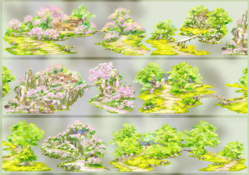 Sunny Spring Countryside PET Tape