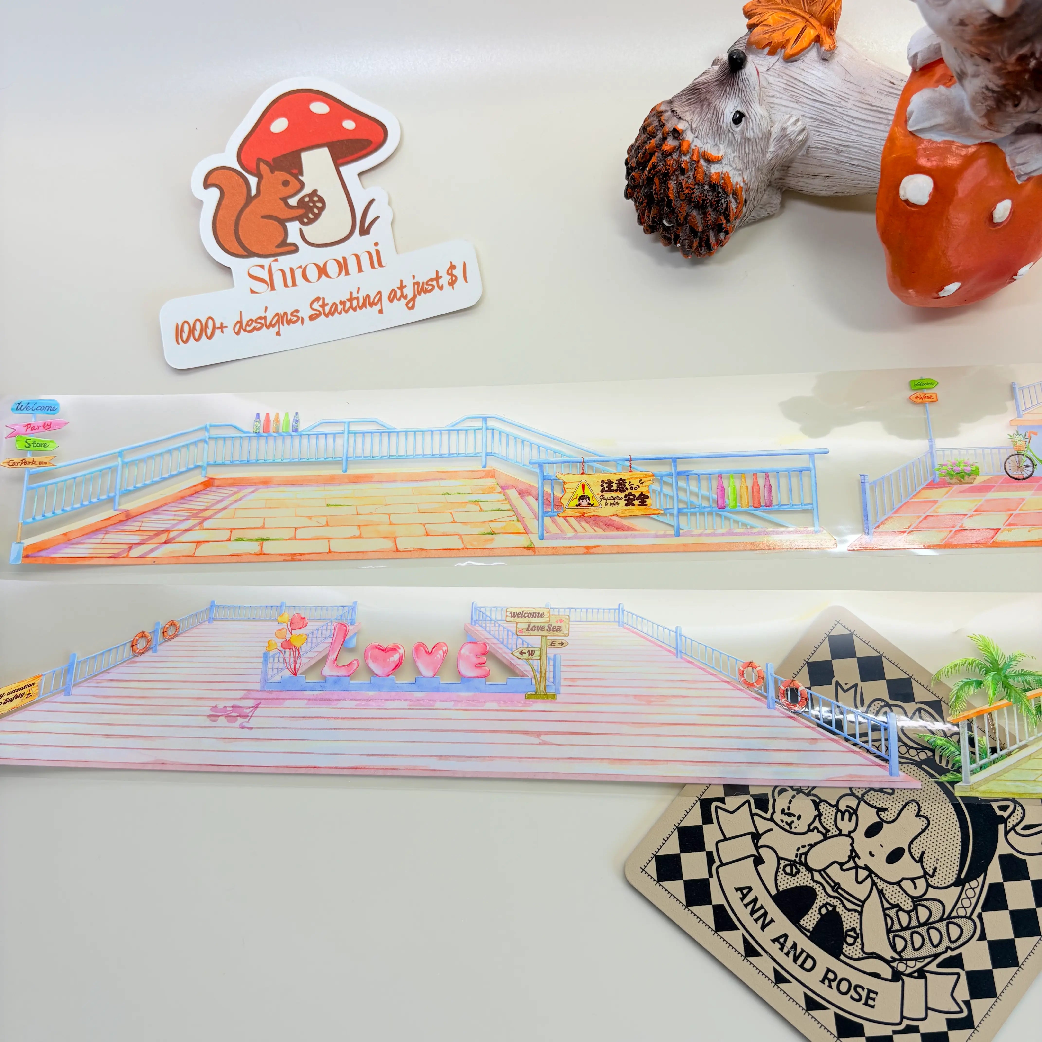 Terrace Background Collection Vol.1 – Basic Edition (7 Styles) Terrace Background Collection Vol.1 – Basic Edition PET Tape Set (7 Styles) | Shroomi