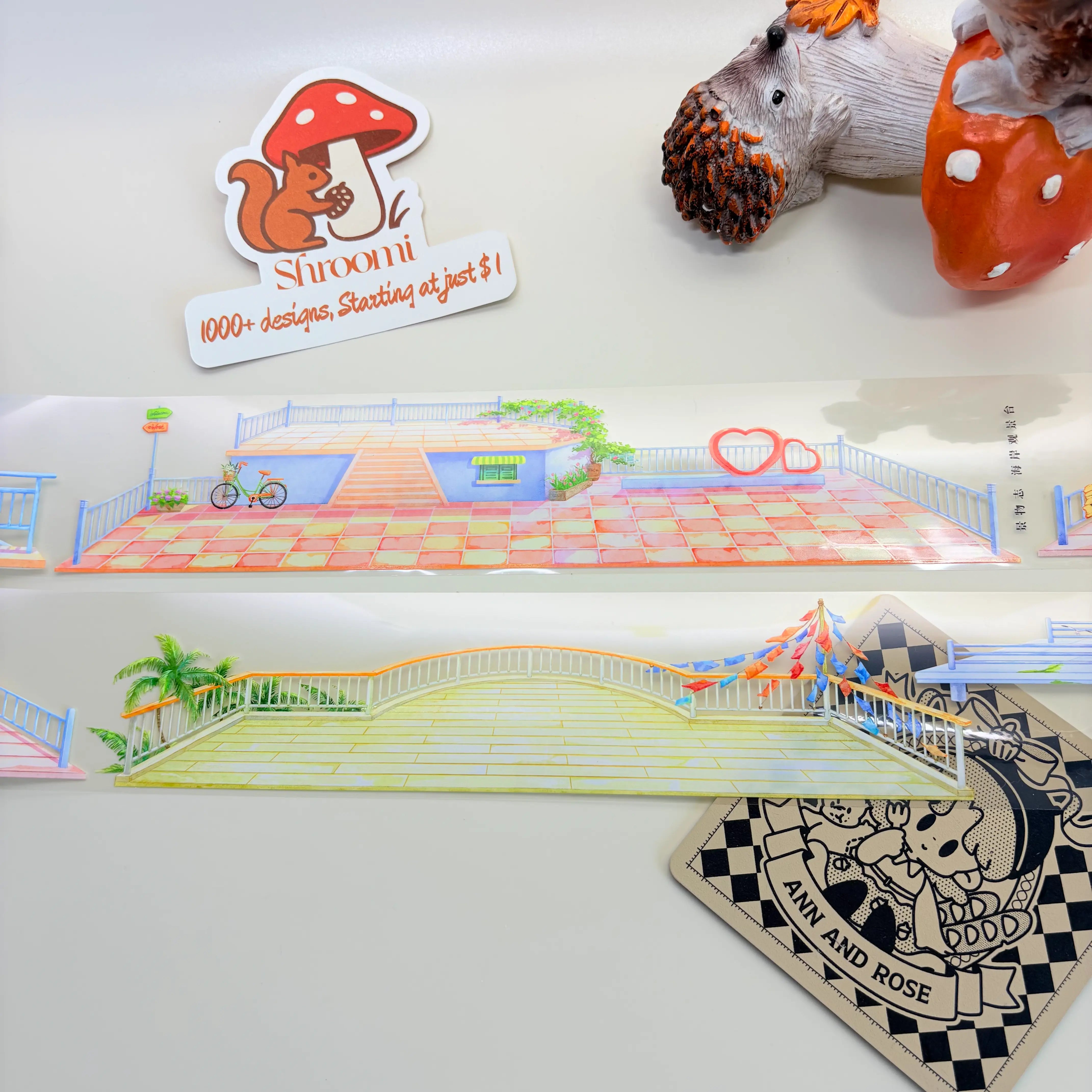 Terrace Background Collection Vol.1 – Basic Edition (7 Styles) Terrace Background Collection Vol.1 – Basic Edition PET Tape Set (7 Styles) | Shroomi