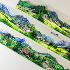 The Journey PET Tape Journey PET Tape – Pastoral Landscape Watercolor for Journaling