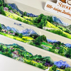 The Journey PET Tape Journey PET Tape – Pastoral Landscape Watercolor for Journaling