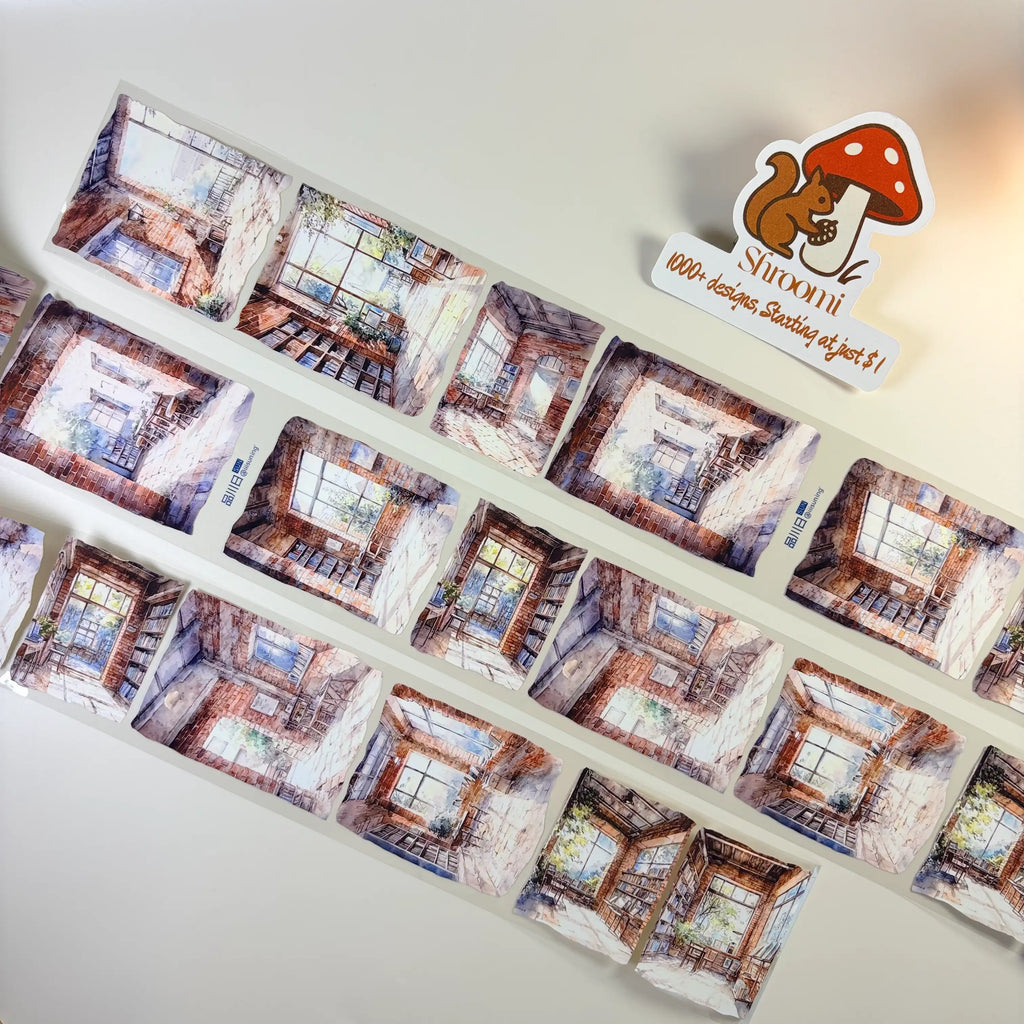 The Past Youth PET Tape The Past Youth PET Tape – Retro Café & Brick Studio Scene