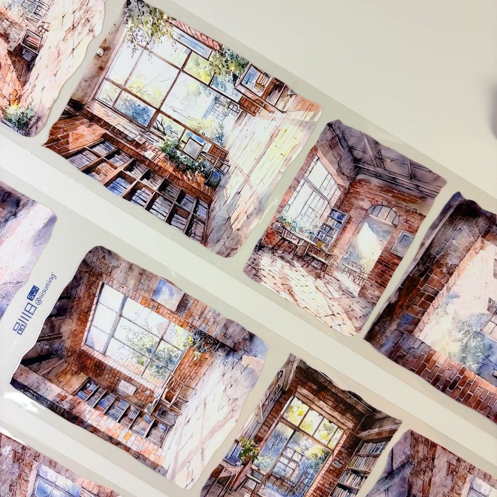 The Past Youth PET Tape The Past Youth PET Tape – Retro Café & Brick Studio Scene