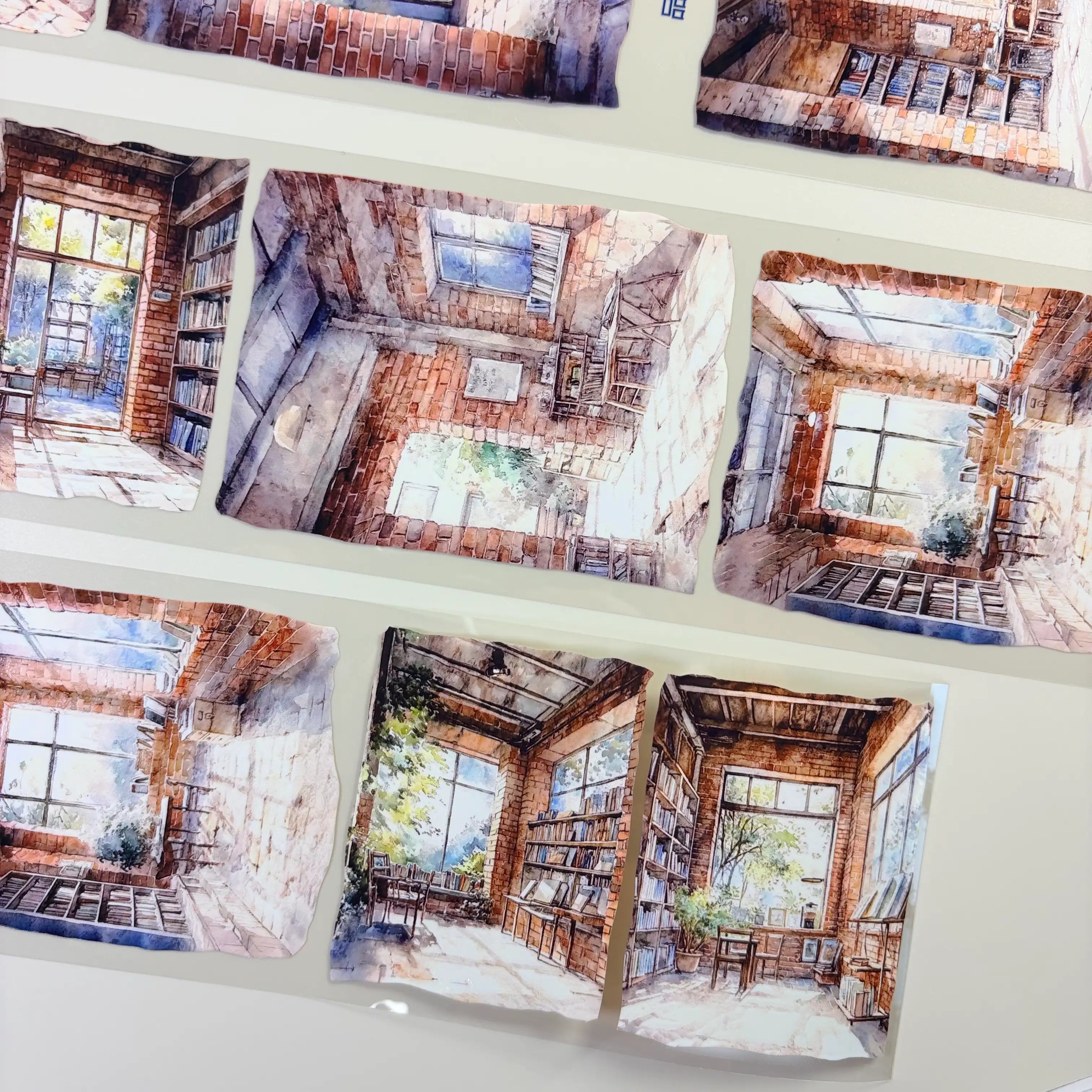 The Past Youth PET Tape The Past Youth PET Tape – Retro Café & Brick Studio Scene