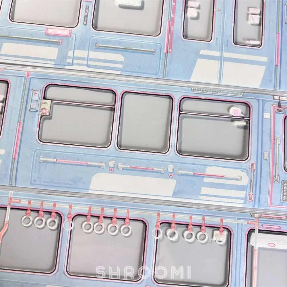 Train Carriage Window PET Tape Train Carriage PET Tape | Subway Scenery for Journaling