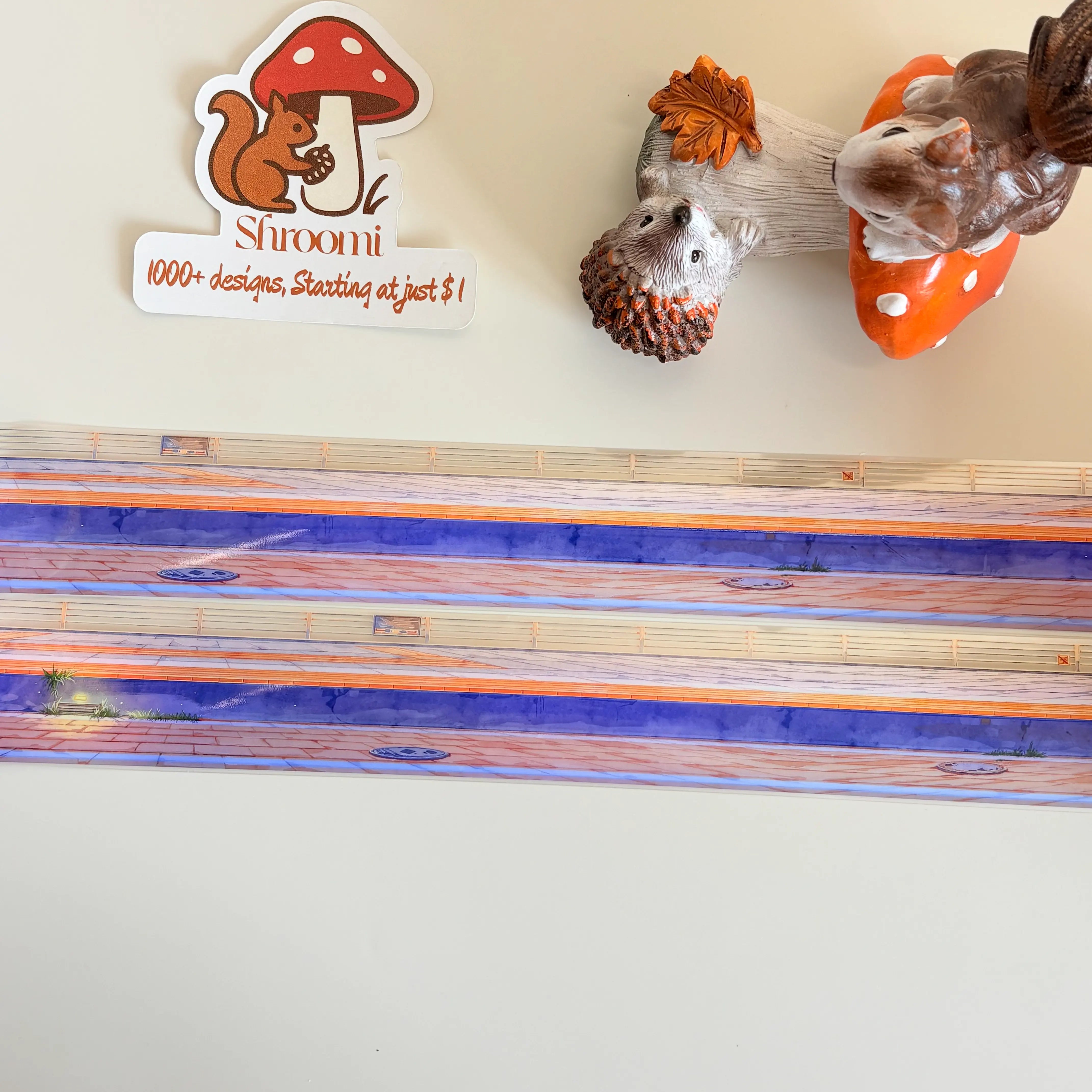 Street & Road Collection Vol.1 - 9 Styles Street & Road Collection Vol.1 – PET Tape Set for Journaling & Scene Making | Shroomi