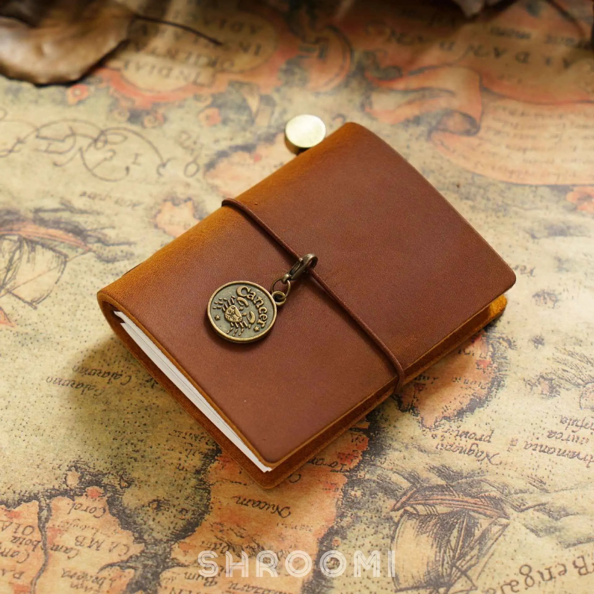 Traveler Mini Diary & Daily Planner, Mini Refillable Journal - Shroomi