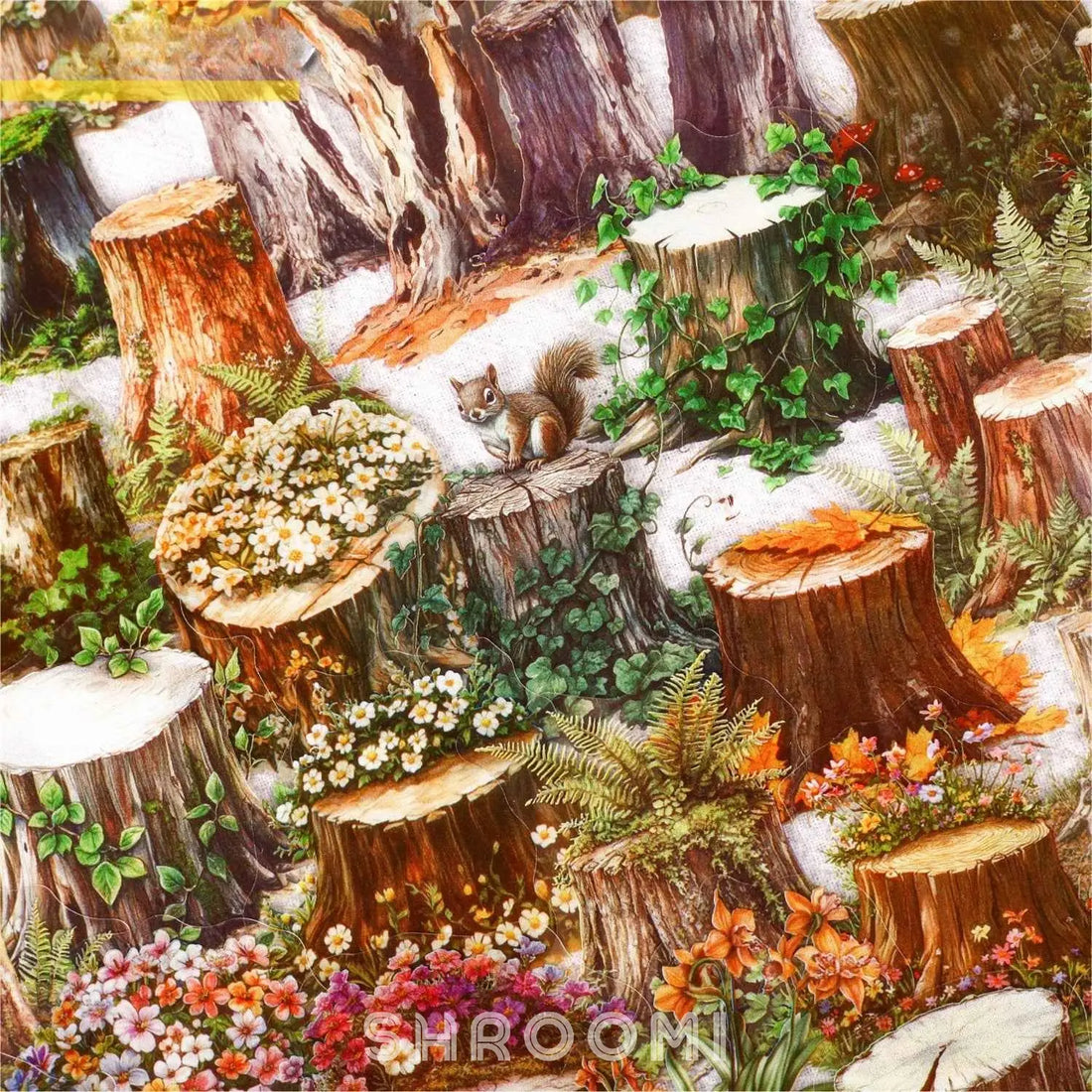 Tree Stump PET Stickers - 6 Styles Tree Stump PET Stickers (6 Styles) | Woodland Scenery Elements